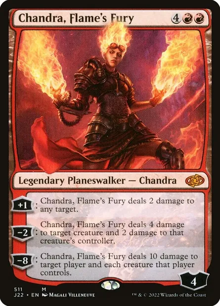 Chandra, Flame's Fury, Magic card J22 511 — Jumpstart 2022 set
