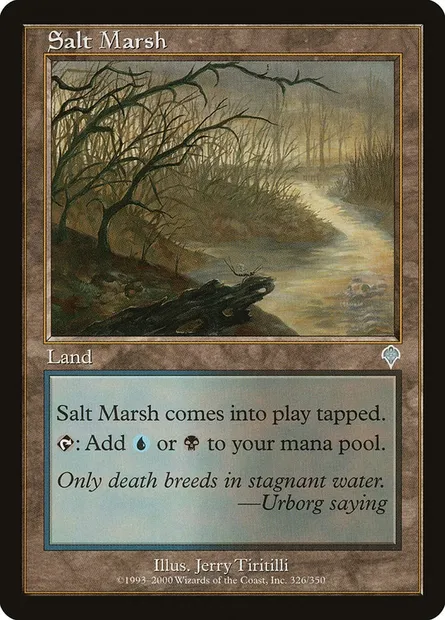 Salt Marsh, Magic card INV 326 — Invasion set