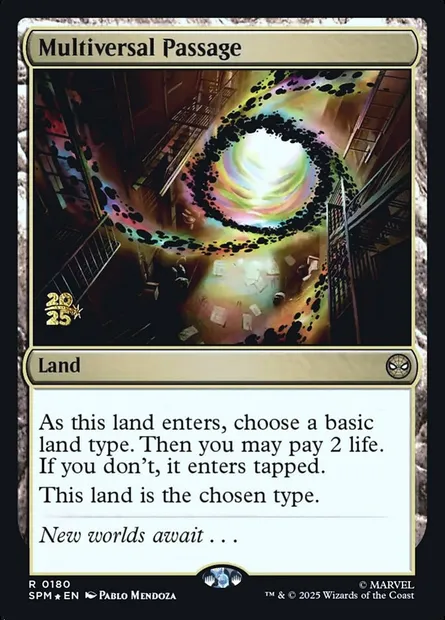 Passage multiversel, carte Magic PSPM 180s — extension Marvel's Spider-Man Promos