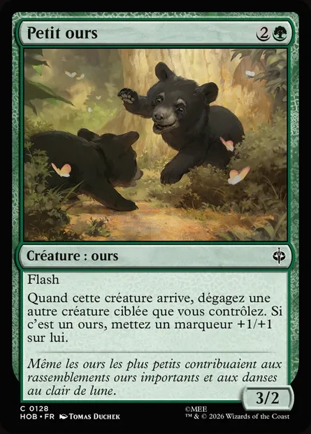 Petit ours, carte Magic HOB 128 — extension The Hobbit