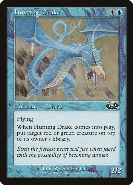 Hunting Drake, Magic card PLS 27 — Planeshift set