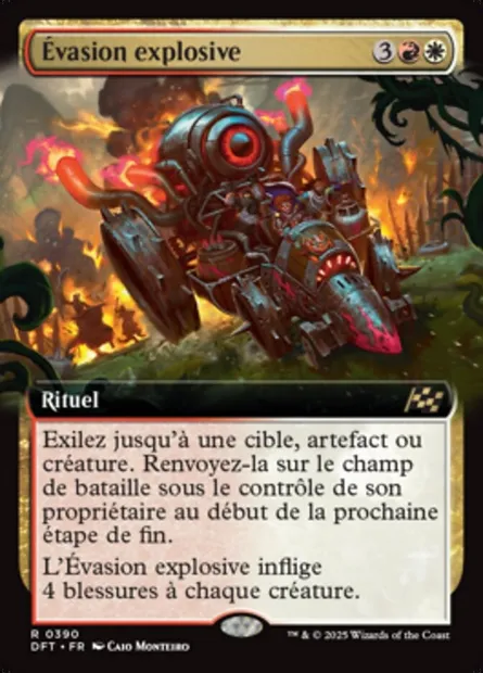 Évasion explosive, carte Magic DFT 390 — extension Aetherdrift