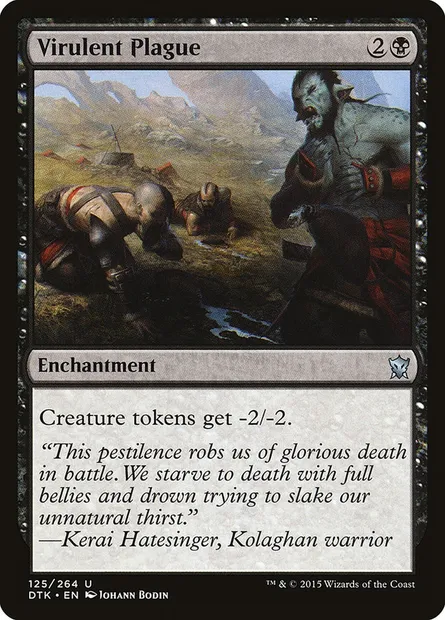 Virulent Plague, Magic card DTK 125 — Dragons of Tarkir set