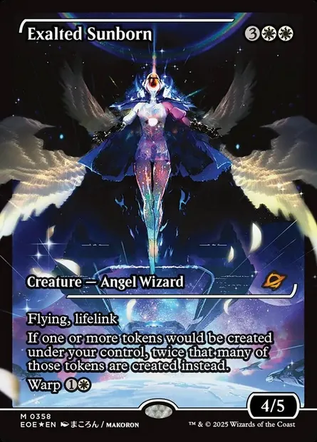 Exalted Sunborn, Magic card EOE 358 — Edge of Eternities set