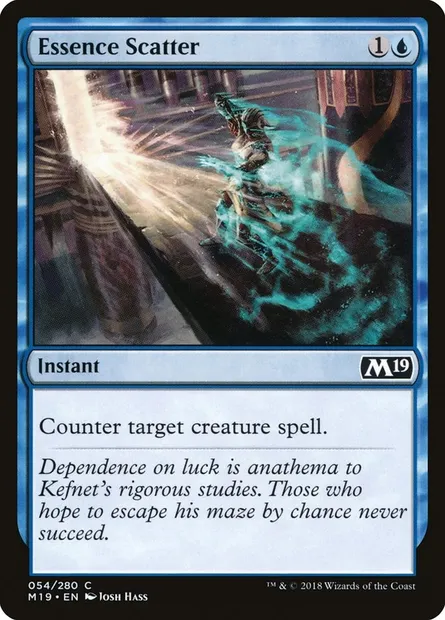 Essence Scatter, Magic card M19 54 — Core Set 2019 set