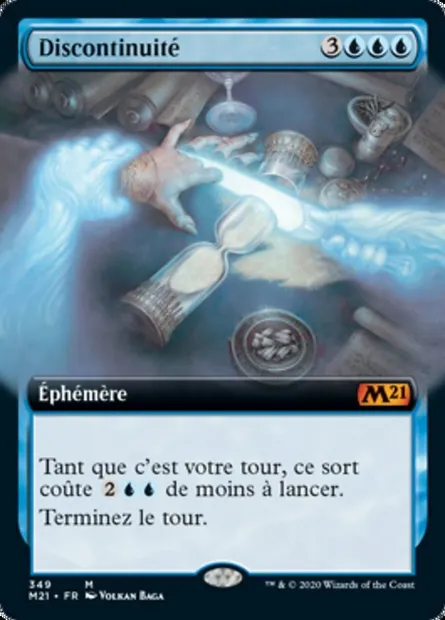 Discontinuité, carte Magic M21 349 — extension Core Set 2021