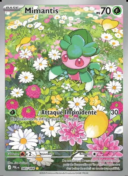 Mimantis, carte Pokémon PBL 085 — extension Nuit Noire