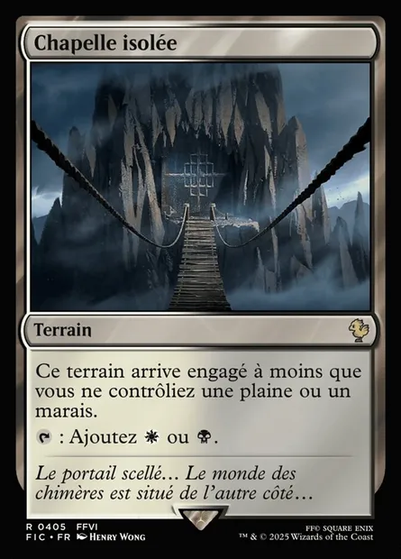 Chapelle isolée, carte Magic FIC 405 — extension Final Fantasy Commander