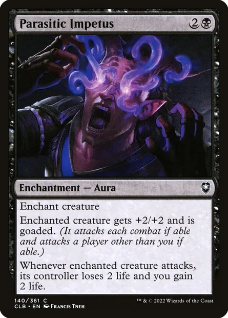 Parasitic Impetus, Magic card CLB 140 — Commander Legends: Battle for Baldur's Gate set
