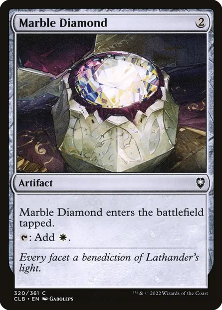 Marble Diamond, Magic card CLB 320 — Commander Legends: Battle for Baldur's Gate set
