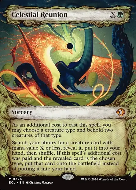 Celestial Reunion, Magic card ECL 326 — Lorwyn Eclipsed set