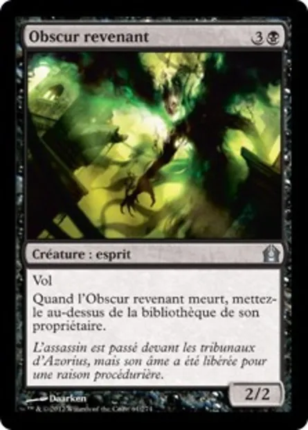Obscur revenant, carte Magic RTR 61 — extension Retour à Ravnica
