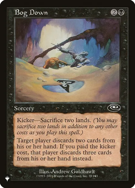 Bog Down, Magic card PLS 39 — The List set