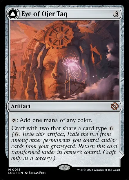 Eye of Ojer Taq // Apex Observatory, carte Magic LCC 15 — extension The Lost Caverns of Ixalan Commander