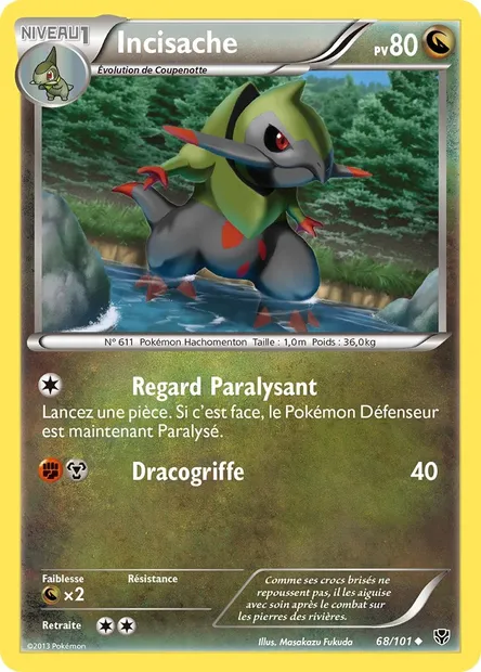 Incisache, carte Pokémon PLB 68 — extension Explosion Plasma