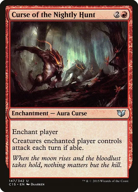Curse of the Nightly Hunt, Magic card C15 147 — Commander 2015 set