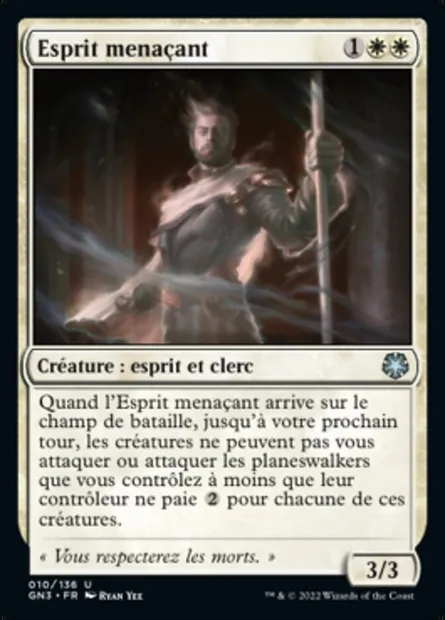 Esprit menaçant, carte Magic GN3 10 — extension Game Night: Free-for-All