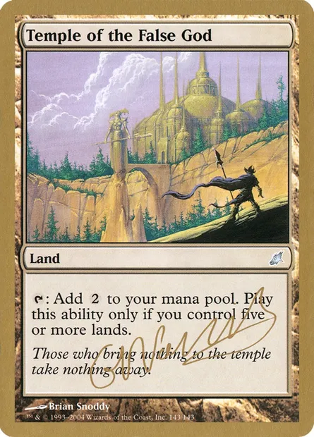 Temple of the False God, Magic card WC04 gn143 — World Championship Decks 2004 set