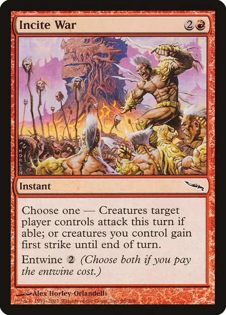 Incite War, Magic card MRD 96 — Mirrodin set