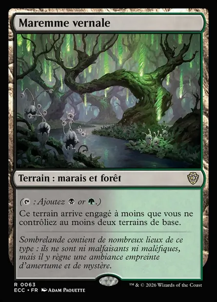 Maremme vernale, carte Magic ECC 63 — extension Lorwyn Eclipsed Commander