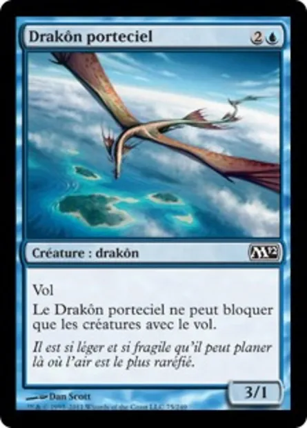 Drakôn porteciel, carte Magic M12 75 — extension Magic 2012