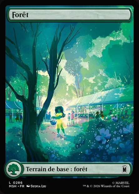 Forêt, carte Magic MSH 286 — extension Marvel Super Heroes