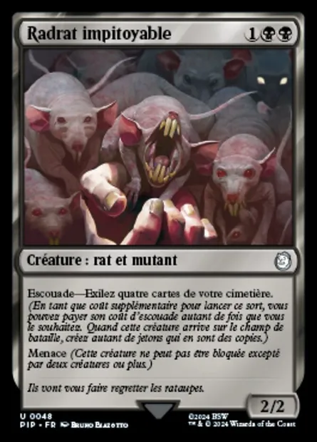 Radrat impitoyable, carte Magic PIP 48 — extension Fallout