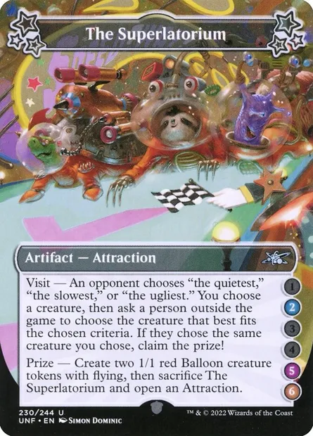 The Superlatorium, Magic card UNF 230c — Unfinity set