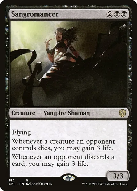 Sangromancer, Magic card C21 152 — Commander 2021 set