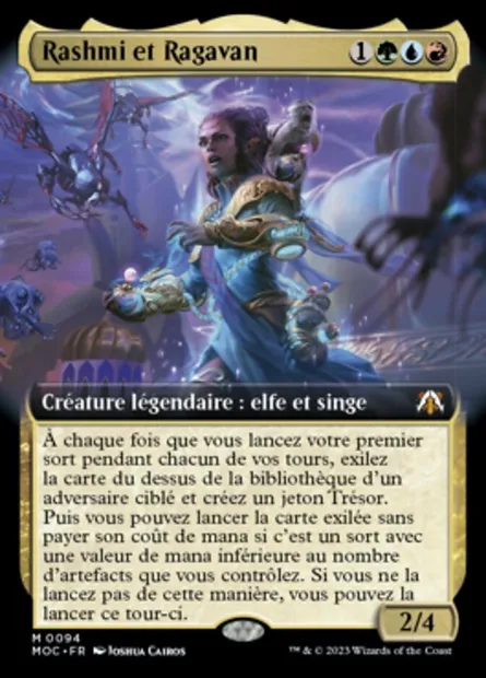 Rashmi et Ragavan, carte Magic MOC 94 — extension March of the Machine Commander