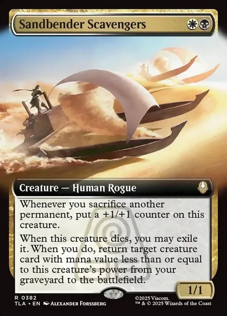 Sandbender Scavengers, Magic card TLA 382 — Avatar: The Last Airbender set
