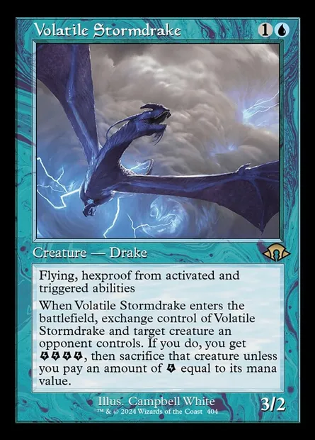 Volatile Stormdrake, Magic card MH3 404 — Modern Horizons 3 set
