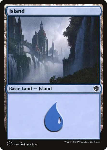 Île, carte Magic SCD 340 — extension Starter Commander Decks