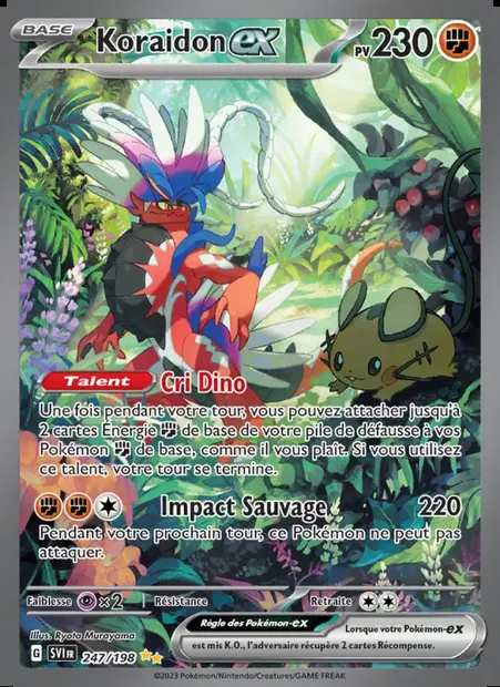 Koraidon-ex, carte Pokémon SVI 247 — extension Écarlate et Violet