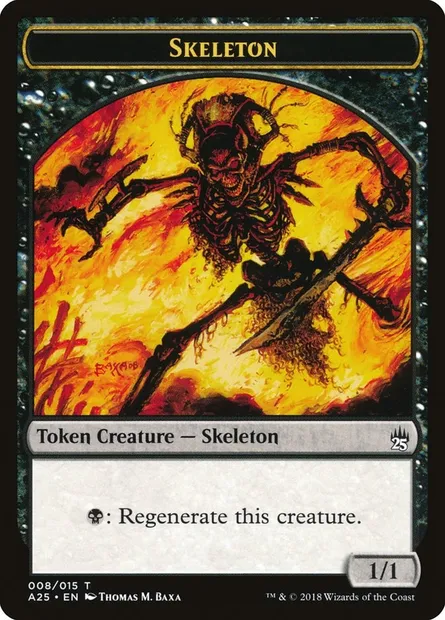 Skeleton, carte Magic TA25 8 — extension Masters 25 Tokens