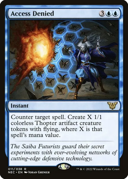 Access Denied, Magic card NEC 11 — Neon Dynasty Commander set