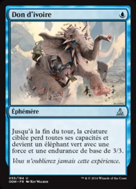 Don d'ivoire, carte Magic OGW 55 — extension Le serment des Sentinelles