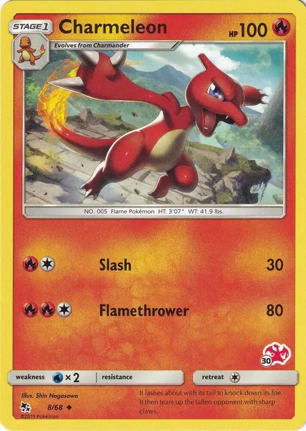 Charmeleon, Pokémon card BA20 008c-30 — Battle Academy 2020 set