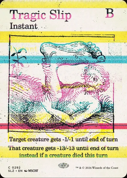 Tragic Slip, Magic card SLZ 292 — The Zeta Set set