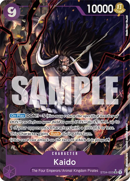 Kaido, carte One Piece ST04-003 — extension Animal Kingdom Pirates