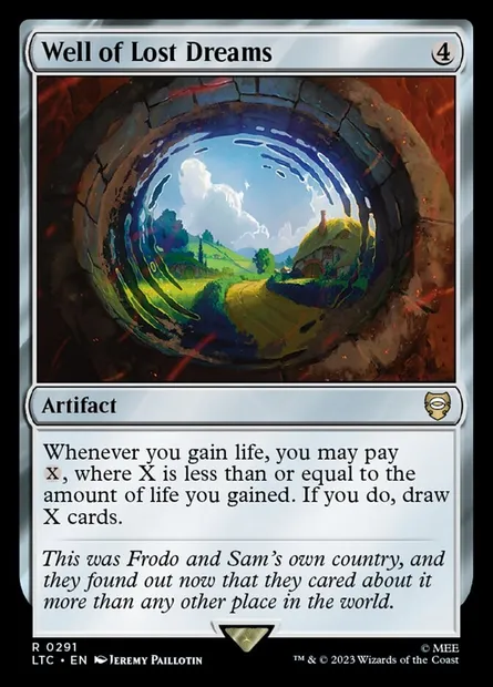 Well of Lost Dreams, Magic card LTC 291 — Tales of Middle-earth Commander set