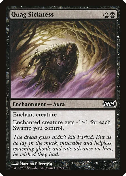 Quag Sickness, Magic card M14 110 — Magic 2014 set