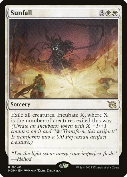 Sunfall, Magic card MOM 40 — March of the Machine set