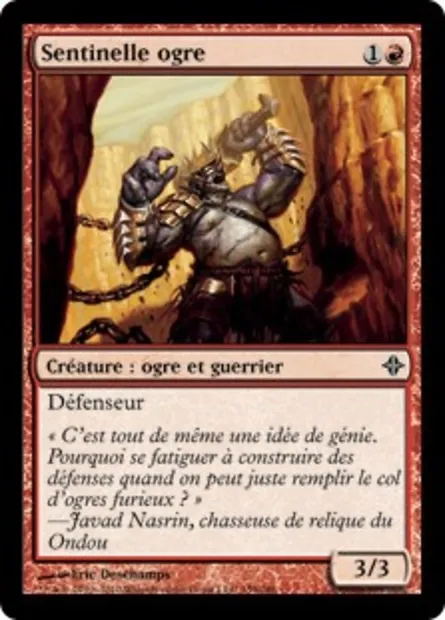 Sentinelle ogre, carte Magic ROE 159 — extension L'ascension des Eldrazi