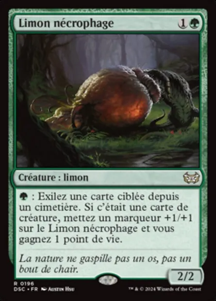 Limon nécrophage, carte Magic DSC 196 — extension Duskmourn: House of Horror Commander