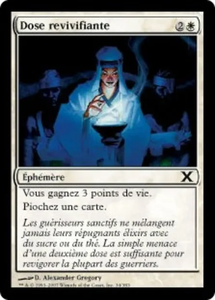 Dose revivifiante, carte Magic 10E 34 — extension Dixième édition