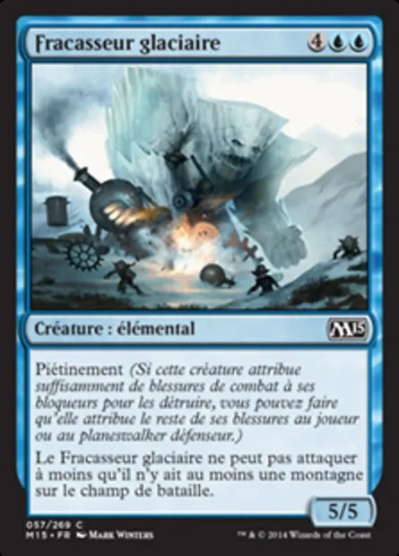 Fracasseur glaciaire, carte Magic M15 57 — extension Magic 2015