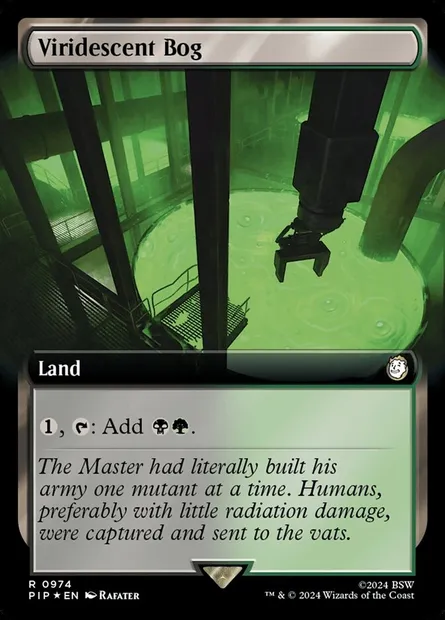 Viridescent Bog, Magic card PIP 974 — Fallout set