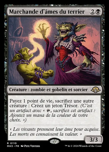 Marchande d'âmes du terrier, carte Magic MH3 110 — extension Modern Horizons 3
