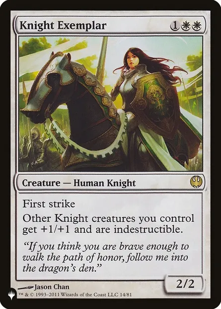 Archétype de chevalier, carte Magic PLST DDG-14 — extension The List